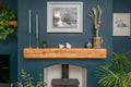 The Farmhouse Warm Oak Fireplace Beam For Plasterboard Walls
