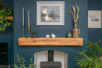 The Farmhouse Warm Oak Fireplace Beam For Plasterboard Walls