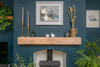 The Farmhouse White Oak Fireplace Beam For Plasterboard Walls