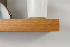 Thick Contemporary Clean Lined – Dark Oak Floating Shelves