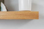 Thick Contemporary Clean Lined – Natural Oak Floating Shelves