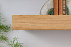 Thick Contemporary Clean Lined – Natural Oak Floating Shelves