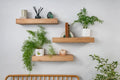 Thick Contemporary Clean Lined – White Oak Floating Shelves