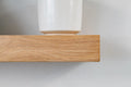 Thick Contemporary Clean Lined – White Oak Floating Shelves