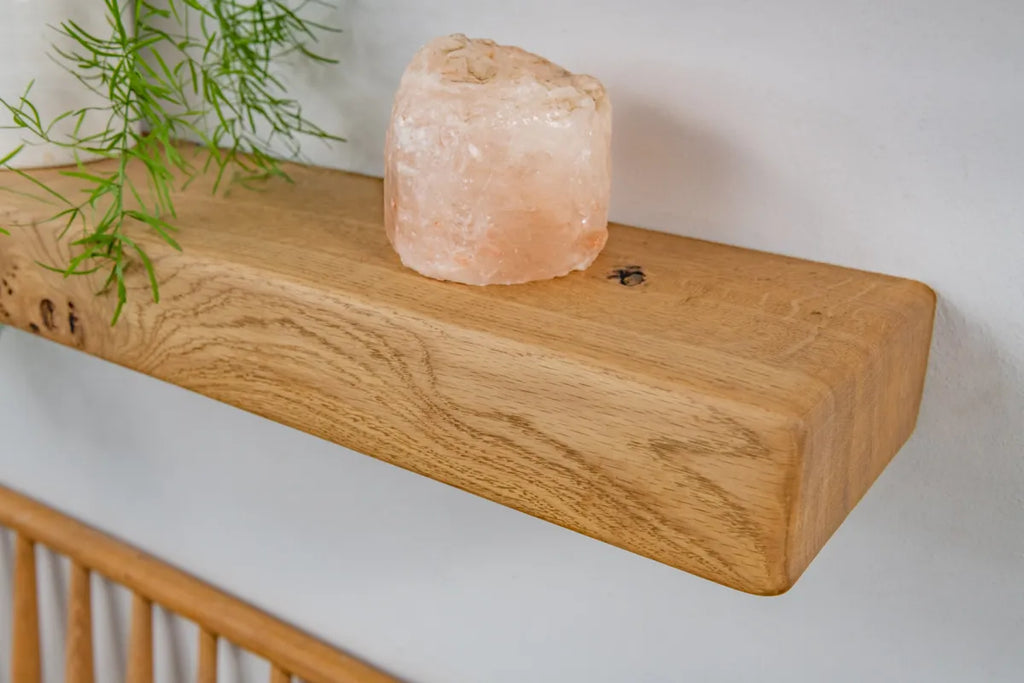 Thick Country Cottage  – Natural Oak Floating Shelves