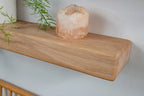 Thick Country Cottage  – White Oak Floating Shelves