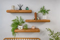 Thick Farmhouse Style– Dark Oak Floating Shelves