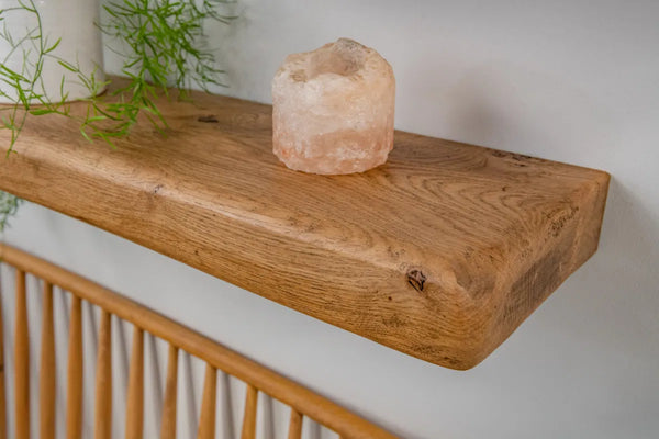 Thick Farmhouse Style– Dark Oak Floating Shelves