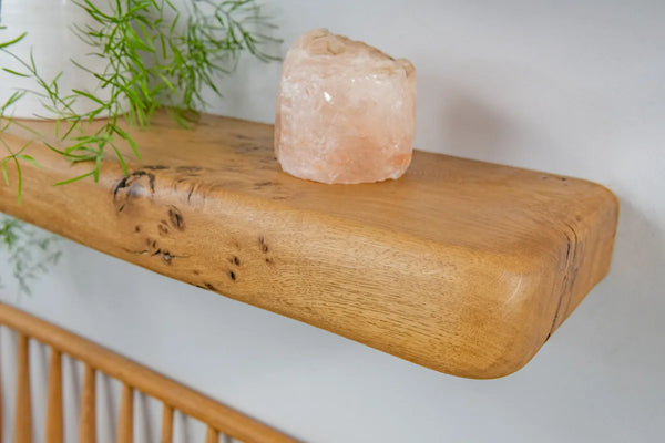 Thick Farmhouse Style– Natural Oak Floating Shelves