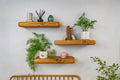 Thick Farmhouse Style– Warm Oak Floating Shelves