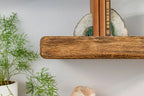 Thick Rustic Reclaimed Style – Dark Oak Floating Shelves