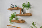 Thick Rustic Reclaimed Style – Natural Oak Floating Shelves