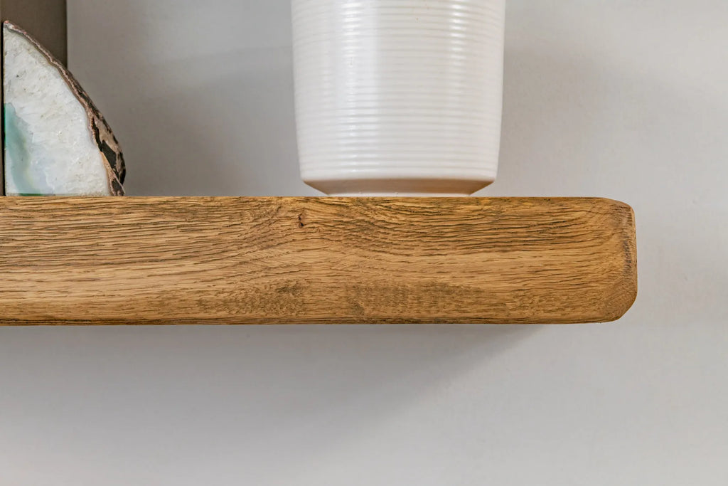 Thick Rustic Reclaimed Style – Natural Oak Floating Shelves
