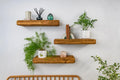 Thick Rustic Reclaimed Style – Warm Oak Floating Shelves