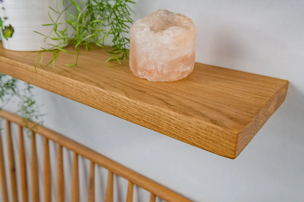 Thin Contemporary Clean Lined  – Dark Oak Floating Shelves