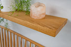Thin Contemporary Clean Lined  – Dark Oak Floating Shelves