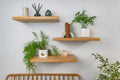 Thin Contemporary Clean Lined  – Natural Oak Floating Shelves