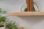 Contemporary Style Natural Oak Floating Shelves