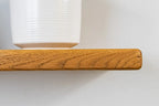 Thin Country Cottage – Dark Oak Shelves For Plasterboard Walls