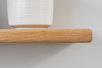 Thin Country Cottage – White Oak Shelves For Plasterboard Walls