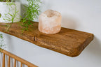 Thin Rustic Reclaimed Style– Dark Oak Shelves For Plasterboard Walls