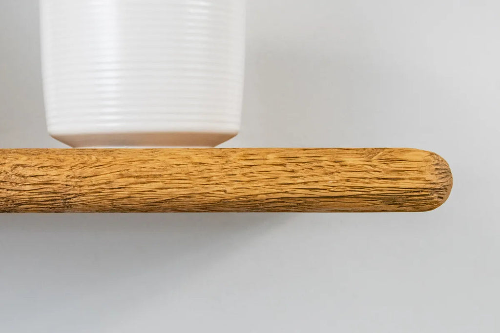 Thin Rustic Reclaimed Style– Warm Oak Shelves For Plasterboard Walls