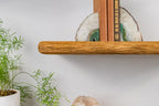 Thin Rustic Reclaimed Style– Warm Oak Shelves For Plasterboard Walls