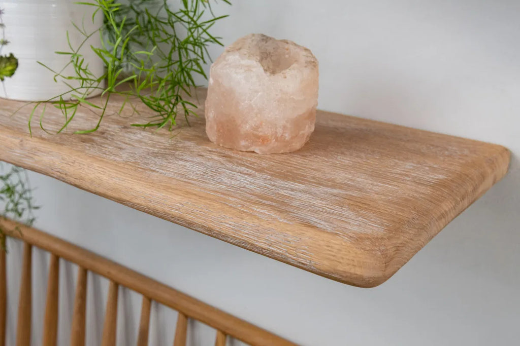 Thin Rustic Reclaimed Style– White Oak Floating Shelves