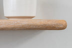 Thin Rustic Reclaimed Style– White Oak Shelves For Plasterboard Walls