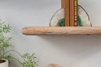 Thin Rustic Reclaimed Style– White Oak Shelves For Plasterboard Walls